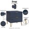 Manhattan Comfort 2-Piece DUMBO Standard 3-Drawer Dresser and DUMBO 2.0 Nightstand in Midnight Blue 2-DB02-MB - alternate 6